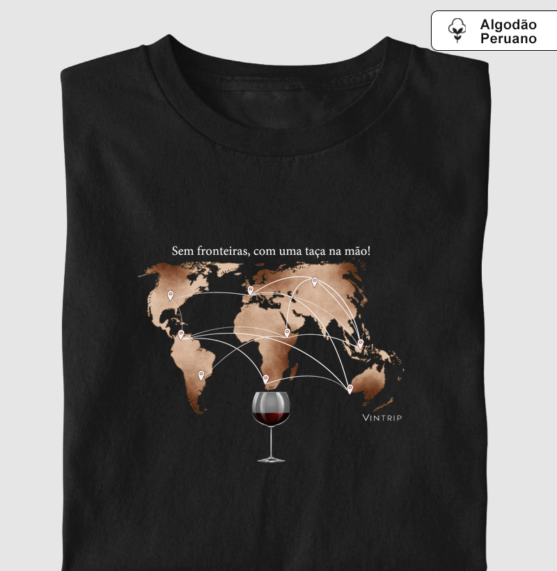 Sem fronteiras, com uma taça na mão
