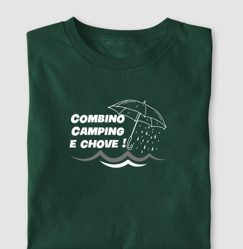 Combino camping e chove!