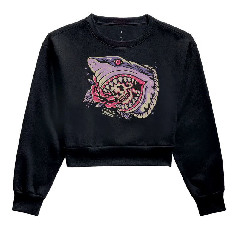 Tubarão engolindo caveira