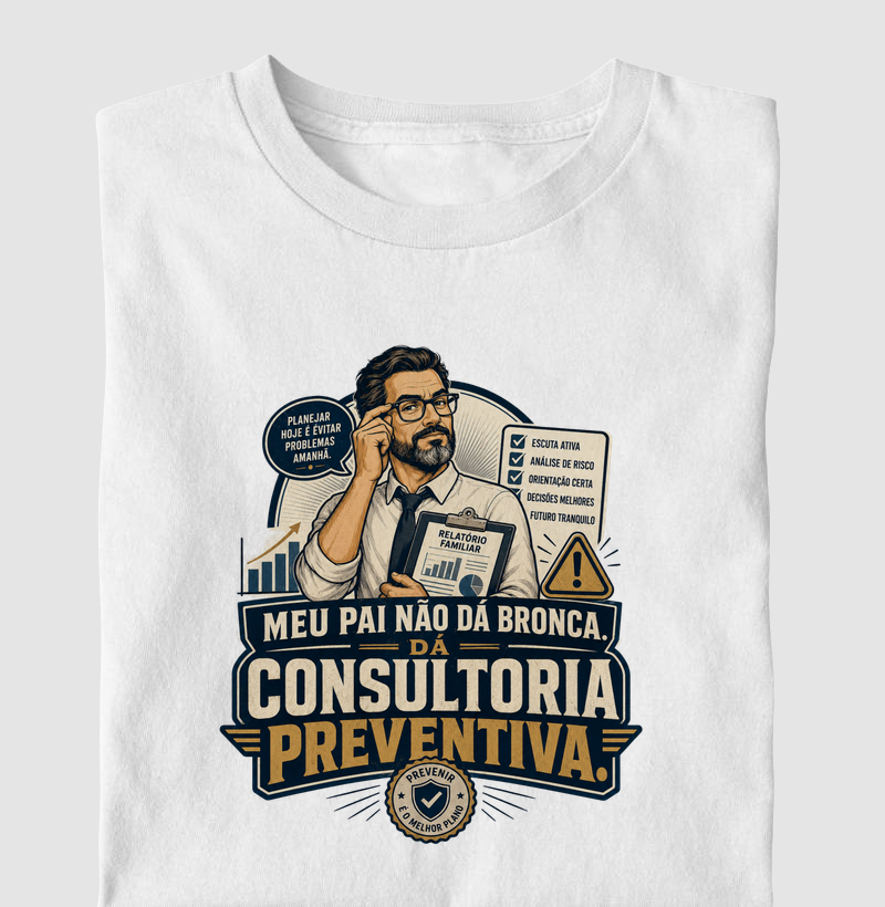 Meu Pai Não Dá Bronca. Dá Consultoria Preventiva.
