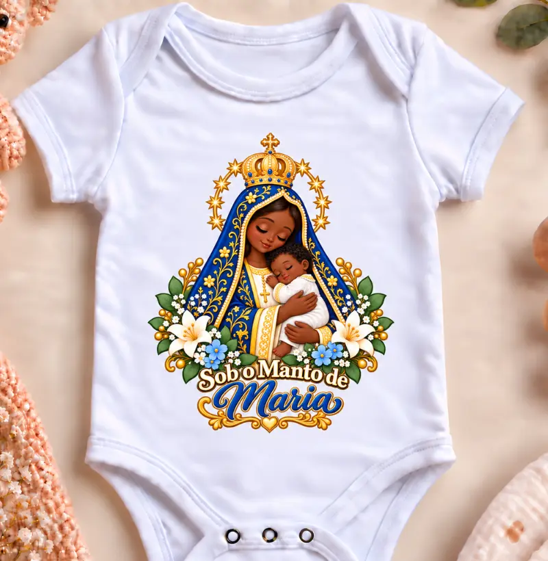 Sob o Manto de Maria | Nossa Senhora Aparecida Bebê Negro