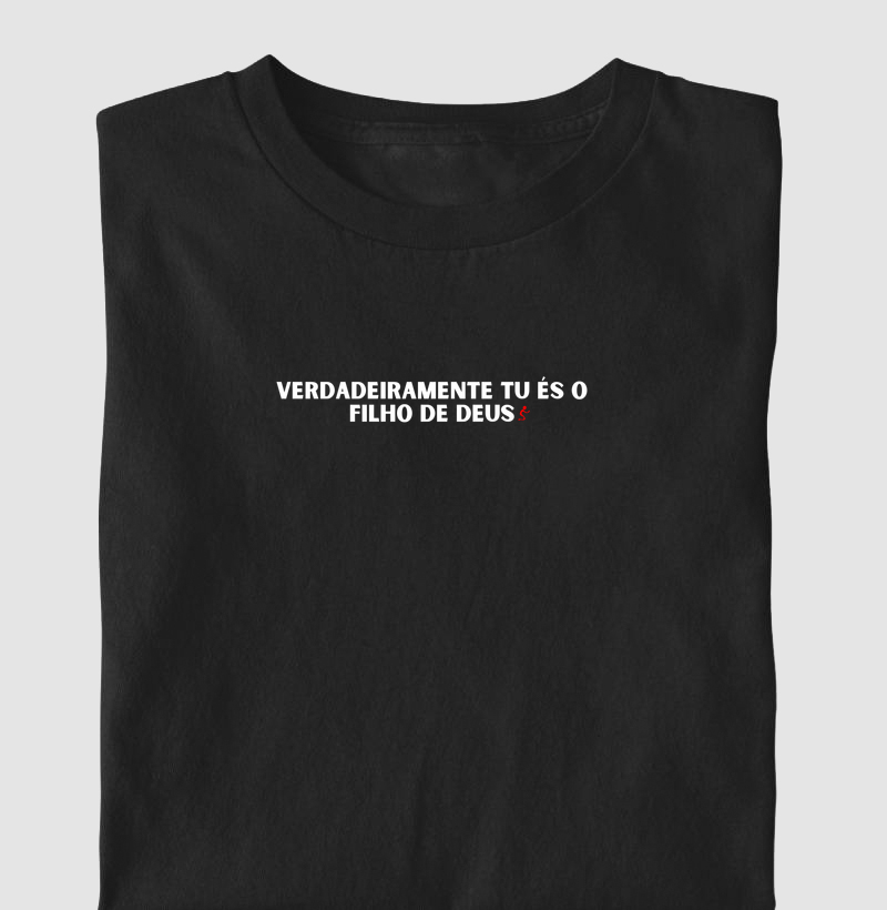 Camiseta Infantil Cristã Tu És o Filho de Deus