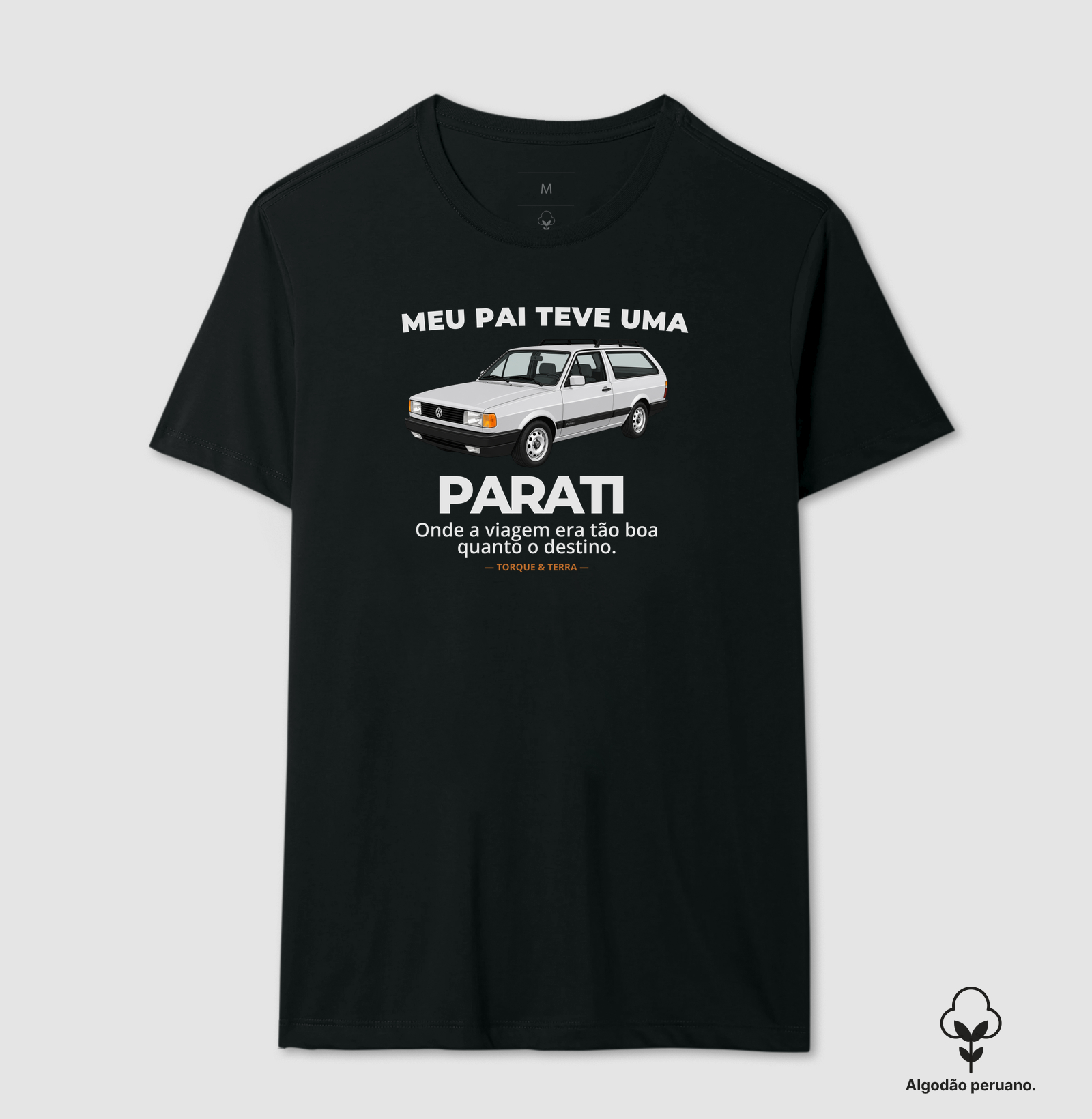 Meu pai teve uma - PARATI - prata - Camiseta Algodão Peruano
