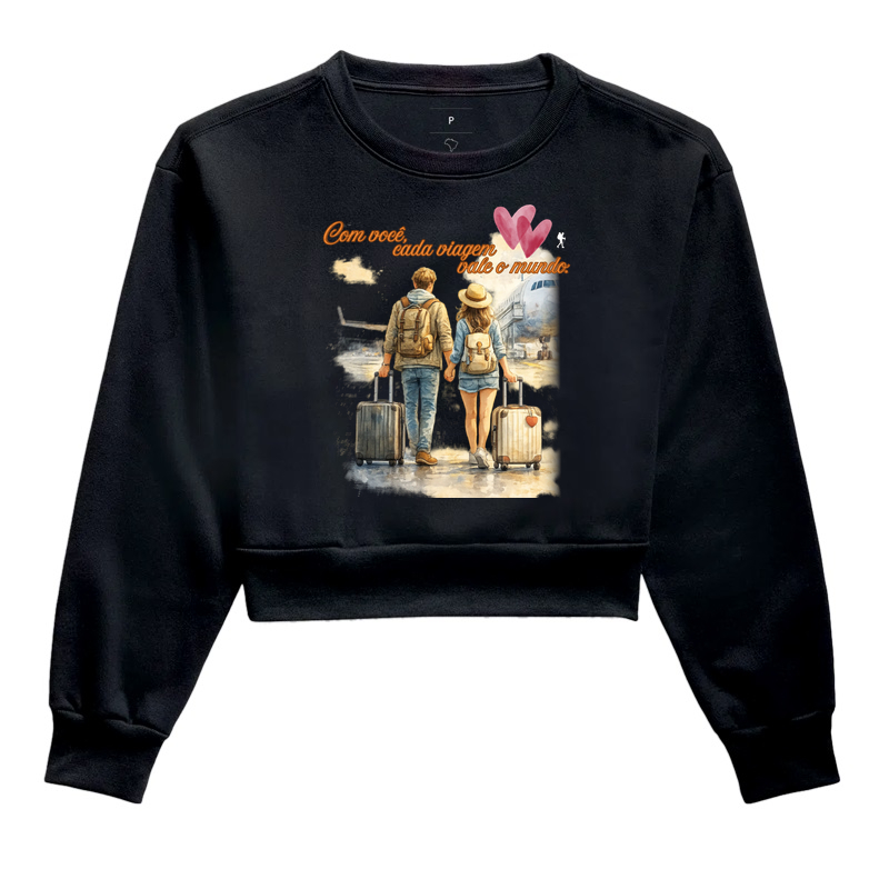 Camiseta Estampa Casal no Aeroporto | Excursionista