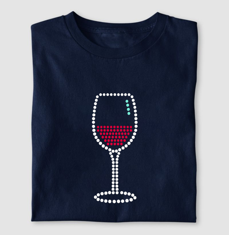 Taça de Vinho de Bolinhas