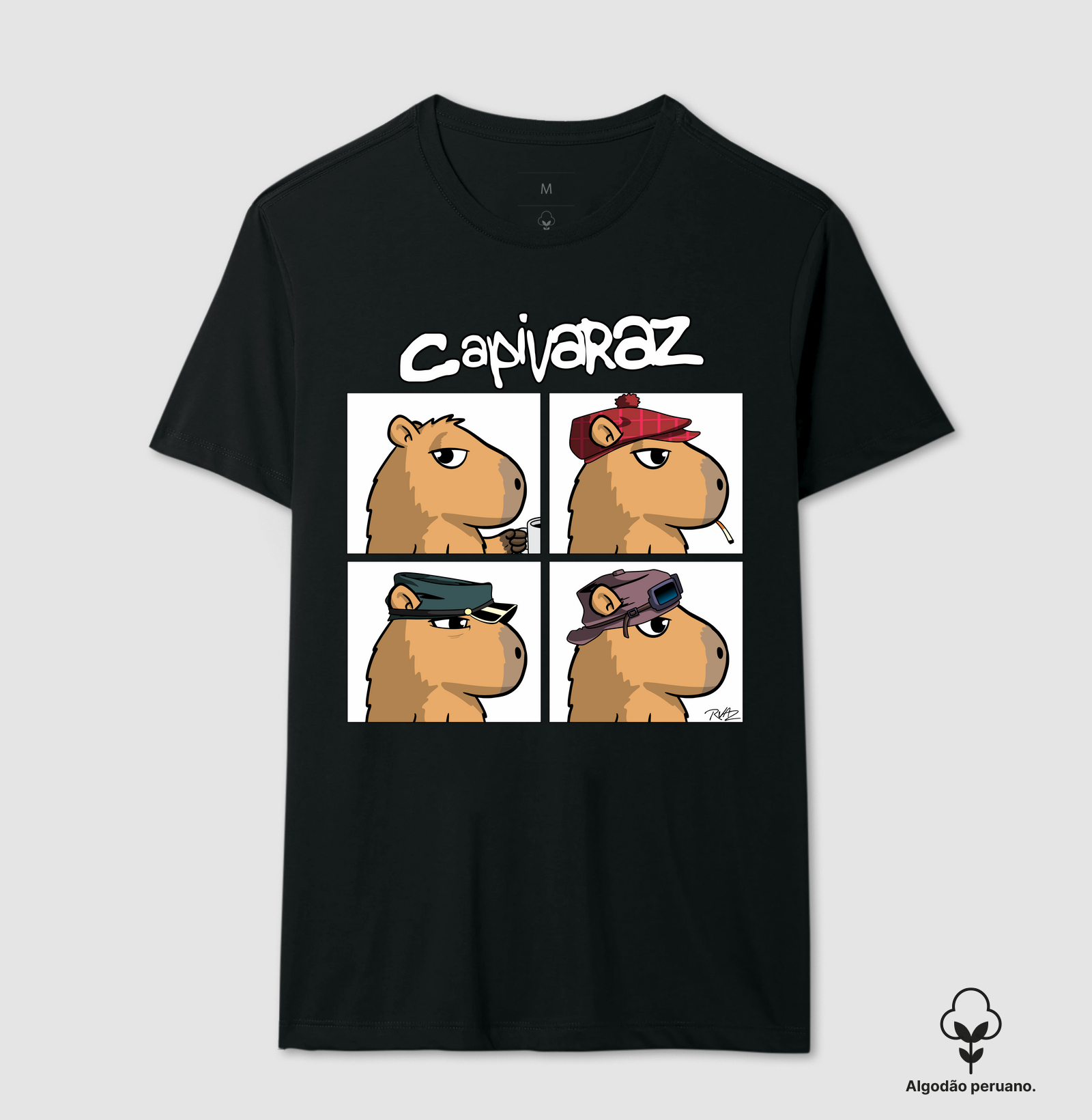 Camiseta Capivaraz - Camiseta Algodão Peruano
