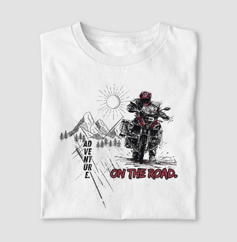 Camiseta Motociclista on the road