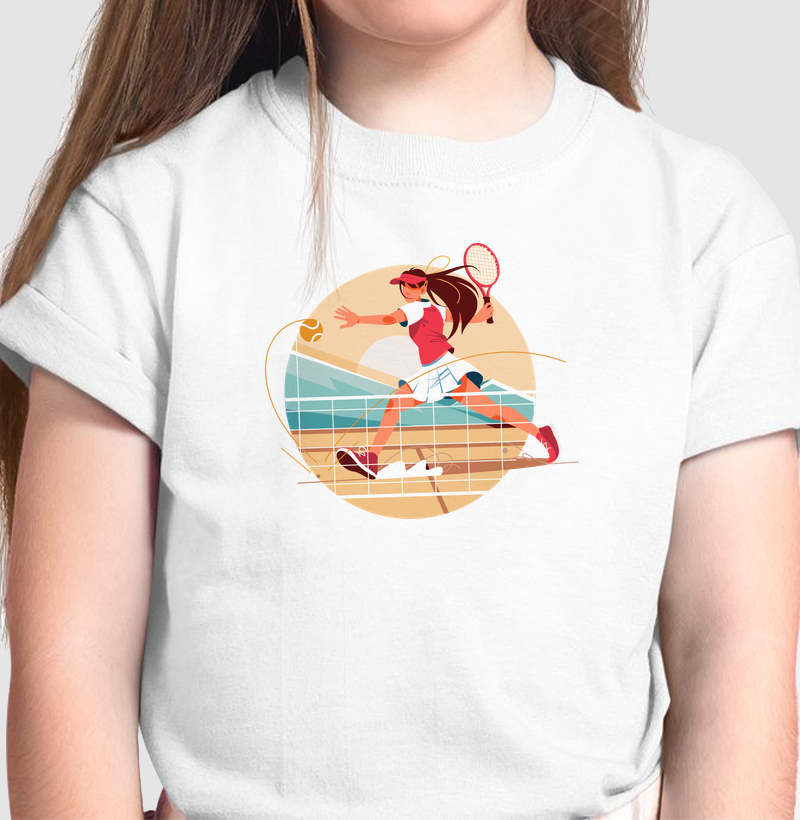 Nascida para o Tennis - Camiseta Infantil