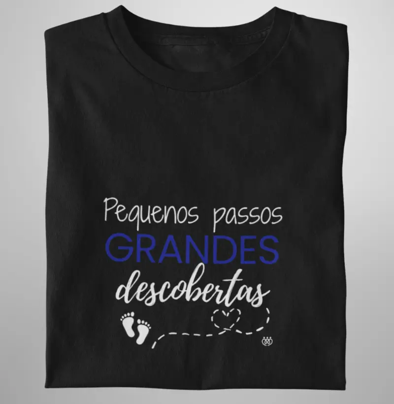 Pequenos passos, grandes descobertas caminho