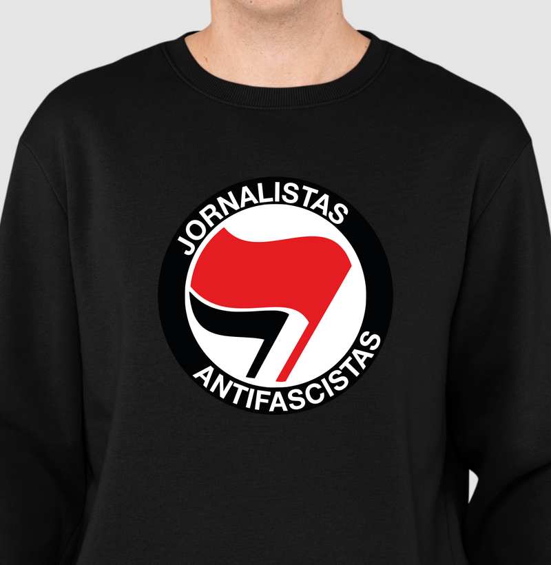 JORNALISTAS ANTIFASCISTAS - Suéter Moletom