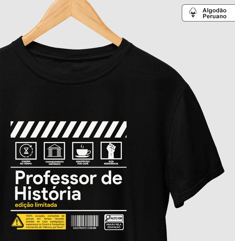 Professor de História - Rótulo
