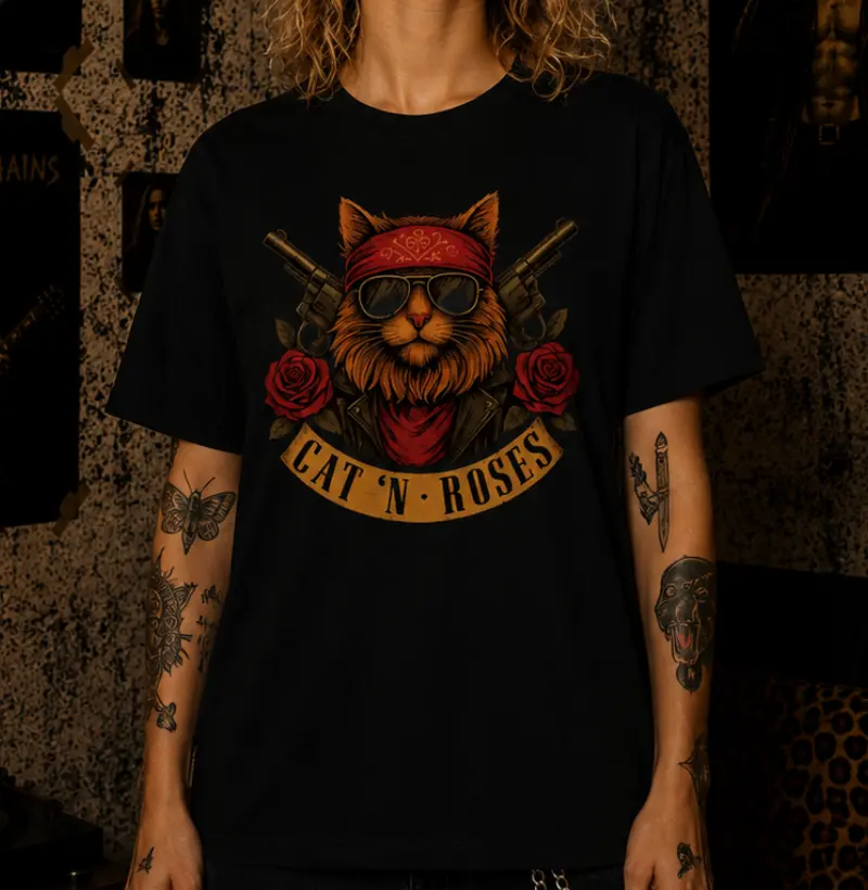 Cat 'N Roses