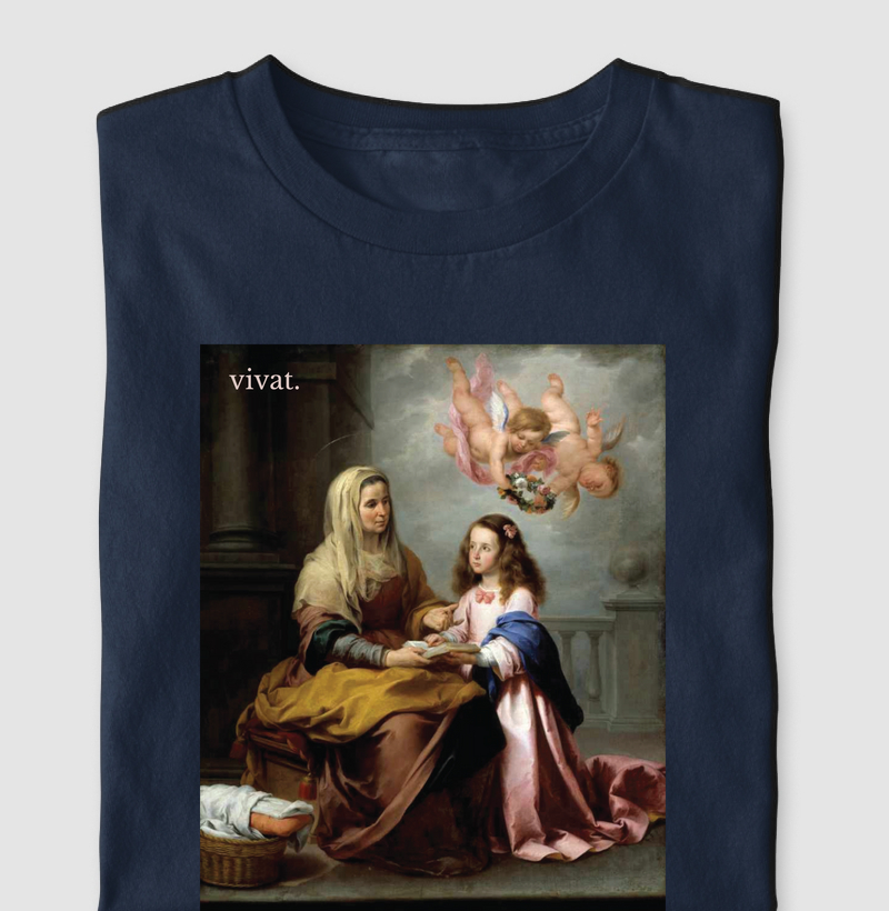 Santa Ana ensinando a Virgem a ler