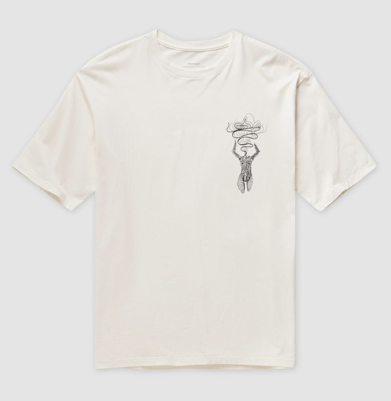 Camisa oversized Collab Agosto Blues