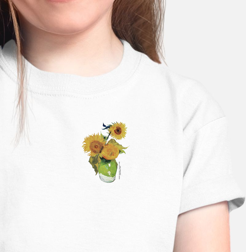 Vase With Three Sunflowers - Van Gogh (Minimalista)