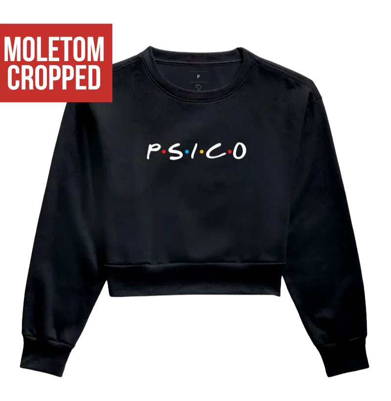 Moletom Cropped - Psico friends