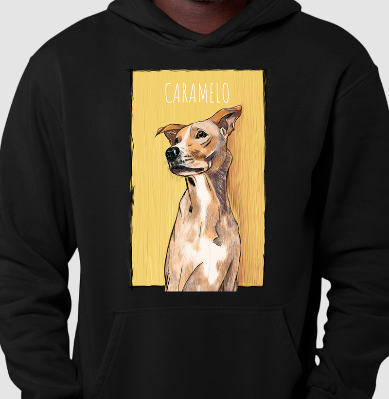 Hoodie Moletom O cachorro Caramelo
