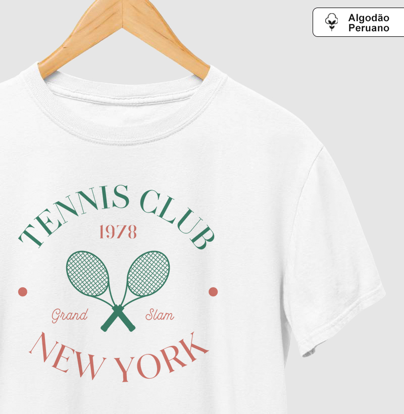 Tennis Club - Grand Slam - New York - Algodão Premium