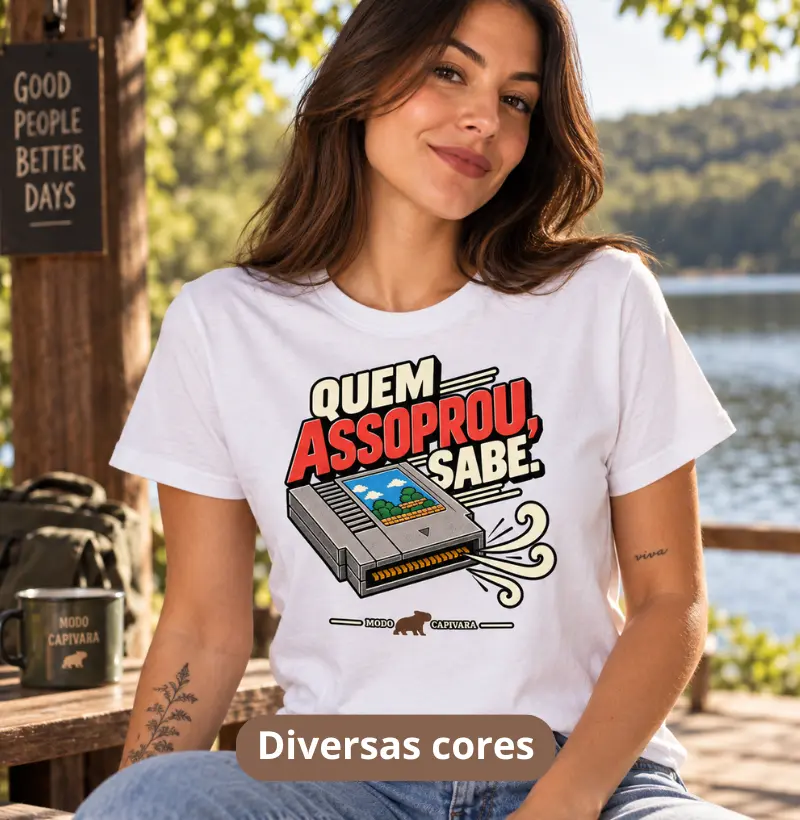 QUEM ASSOPROU SABE - Modo Capivara - Camiseta