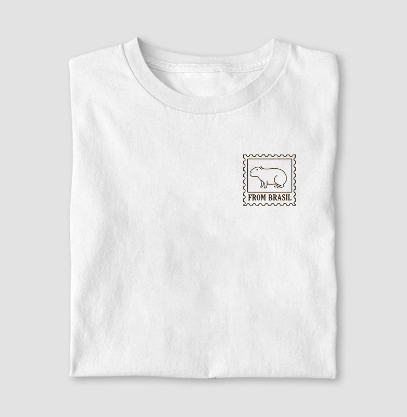 capivara from brasil - peito - Camiseta