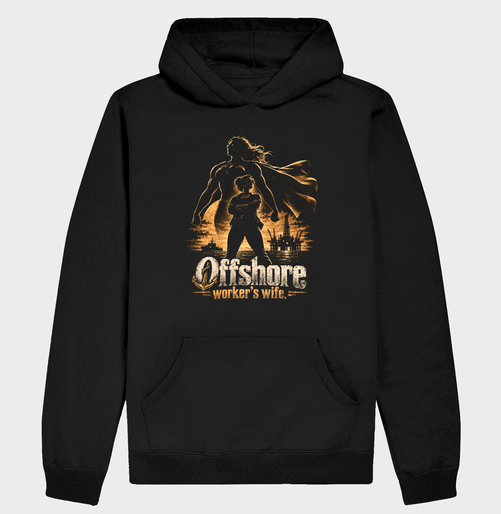Offshore Worker's Wife | Esposa de Trabalhador Offshore - Hoodie Moletom