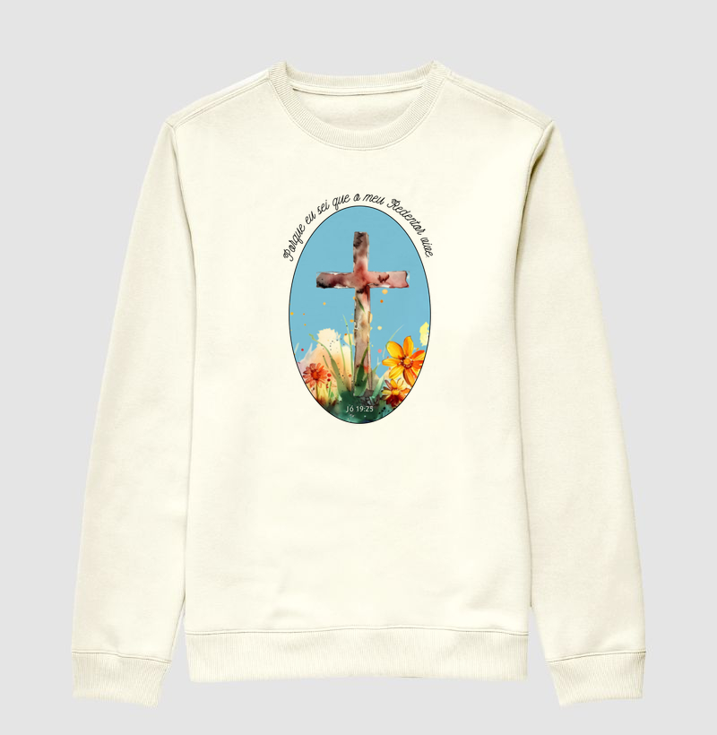 Suéter Moletom Meu Redentor Vive