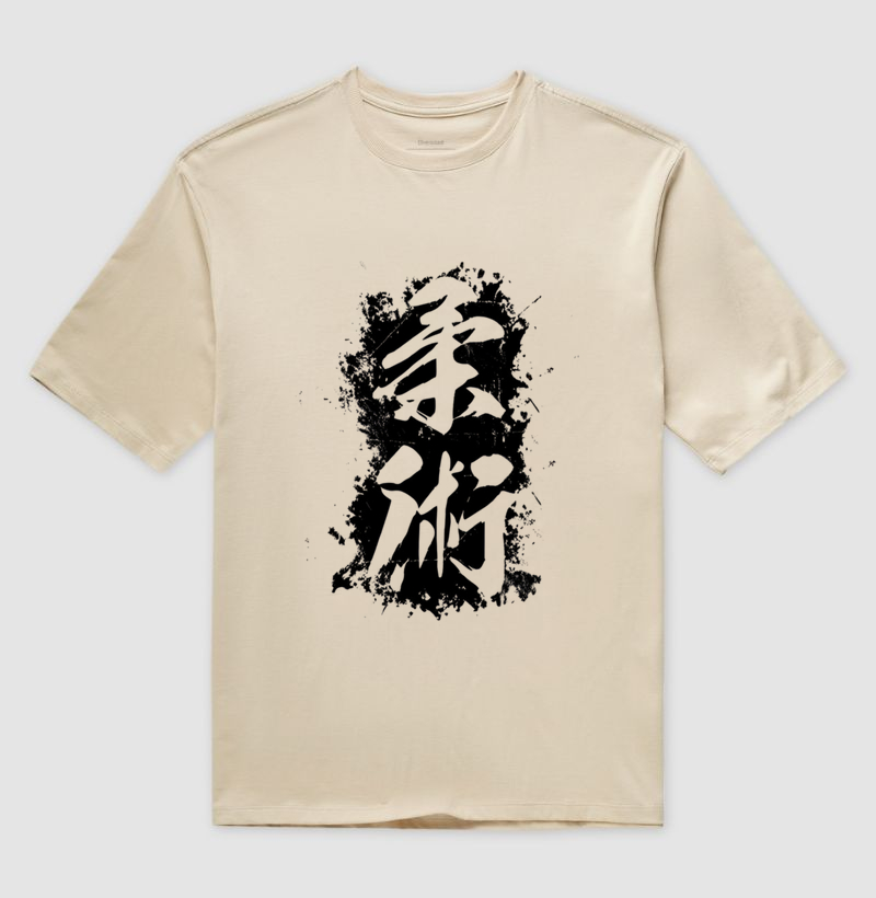 Camiseta Oversized Jiu-Jitsu Kanji