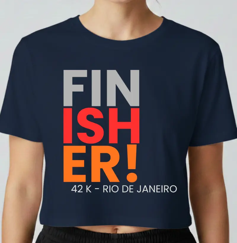 Cropped Maratona - Finisher 42 K Rio De Janeiro