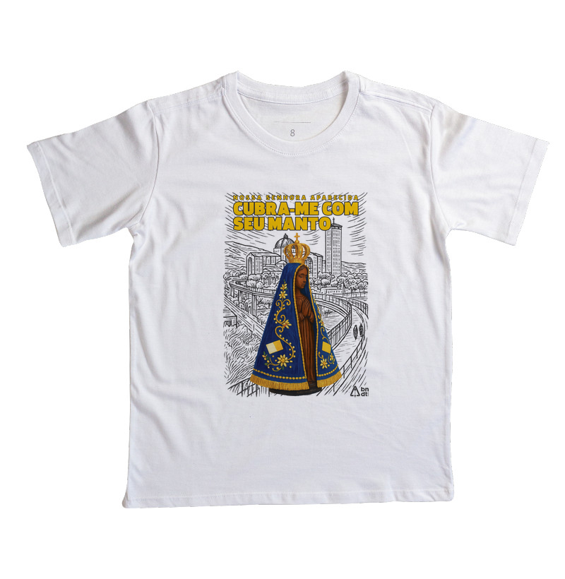 Camiseta Infantil Cubra-me com seu manto