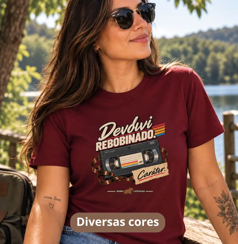 DEVOLVI REBOBINADO - Modo capivara - Camiseta