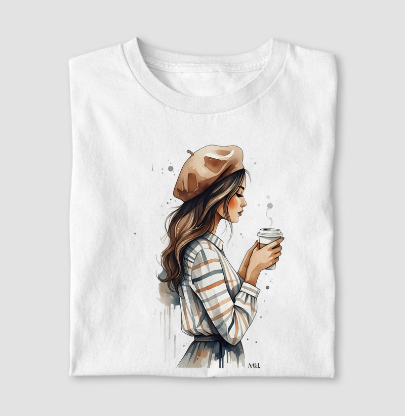 Camiseta Algodão Premium - Manhã Francesa   