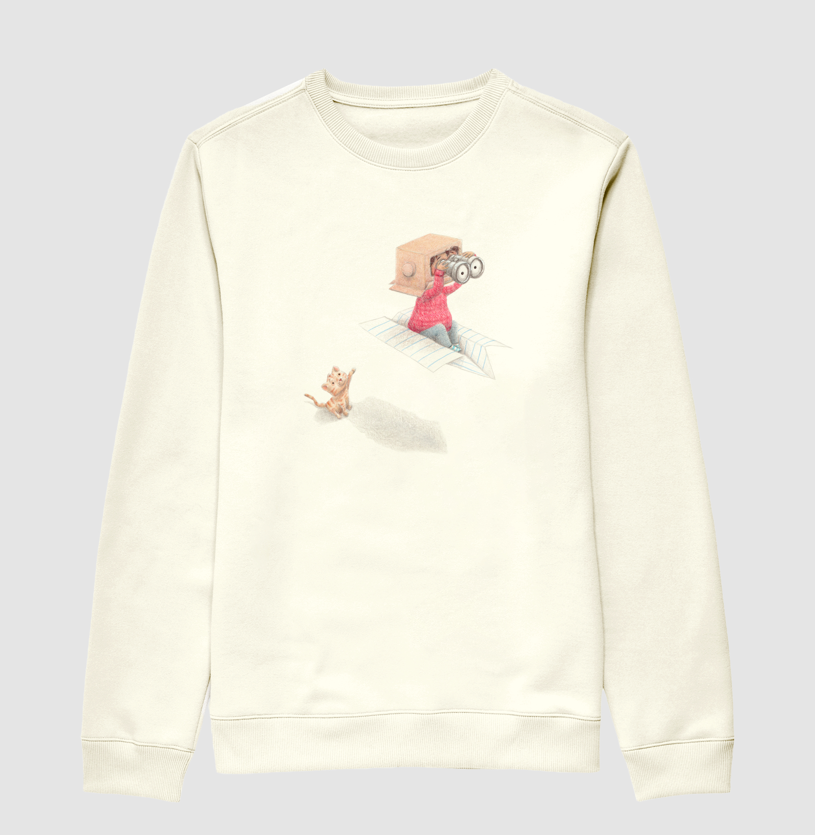 Suéter Moletom Avião de Papel 