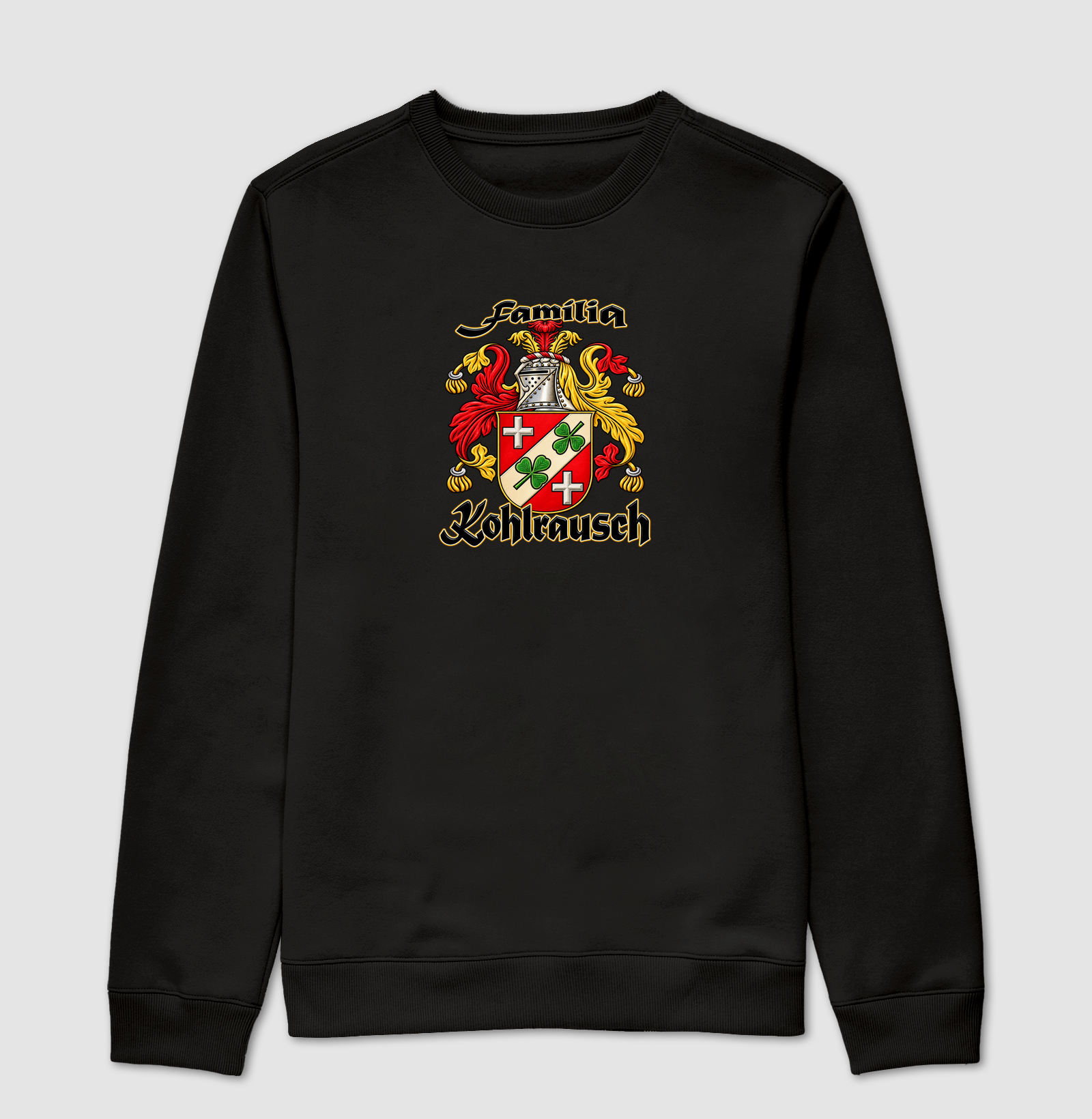 Família Kohlrausch brasão  - Suéter Moletom