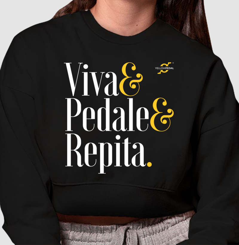 MOLETOM CROPPED YELLOWPEDAL REPITA