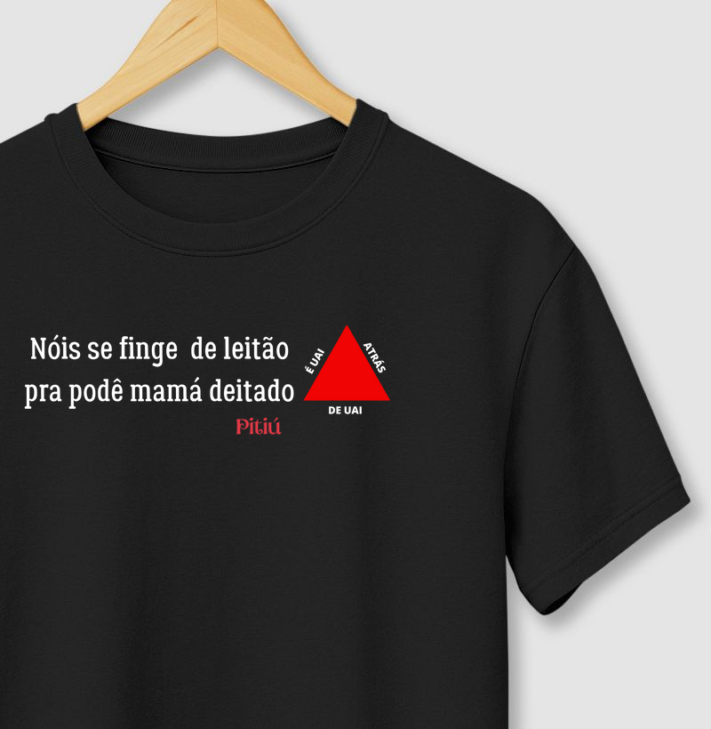 Camiseta Leitão deitado — Pitíu 