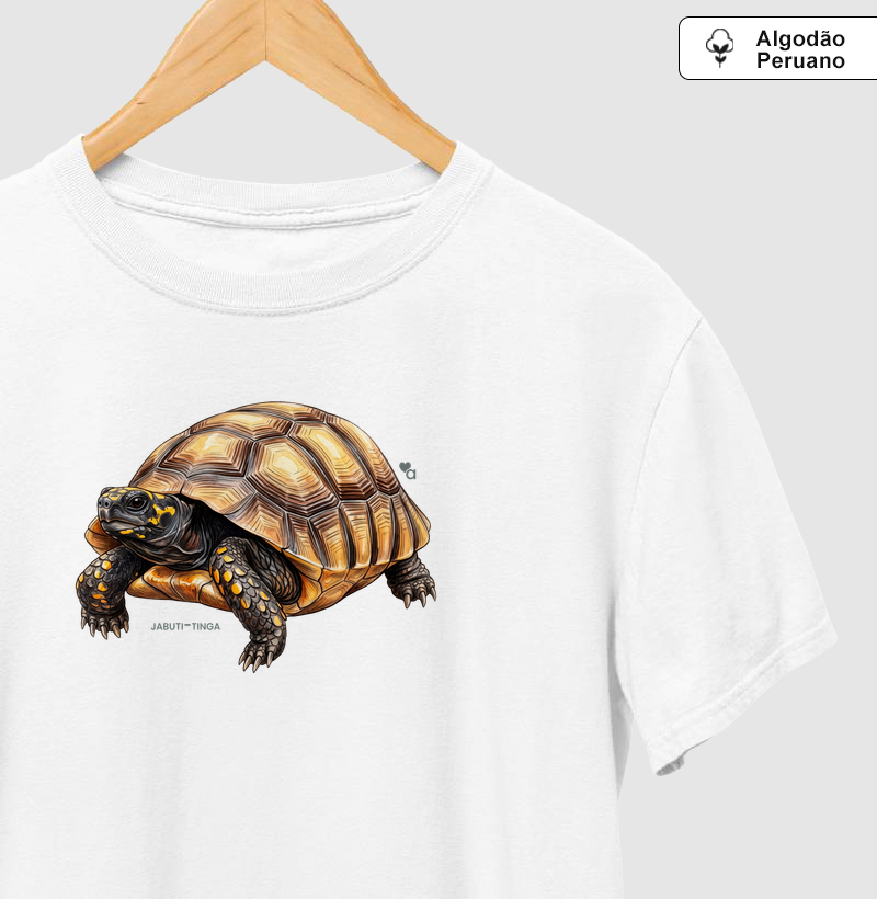 Répteis - Jabuti-tinga - Algodão Peruano - Camiseta Algodão Peruano