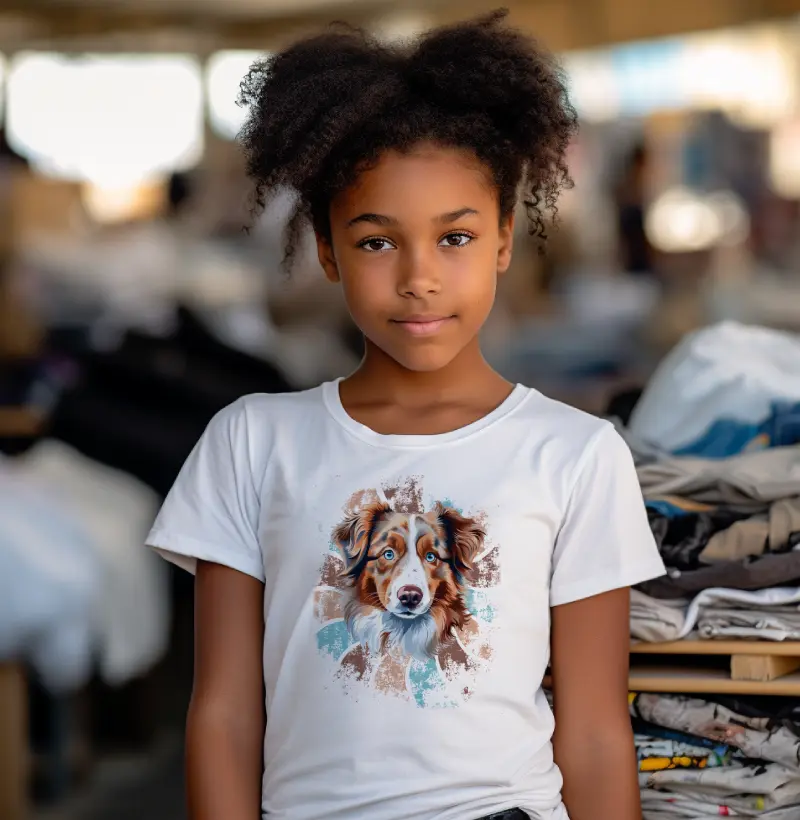 Red Merle Border Collie Kids