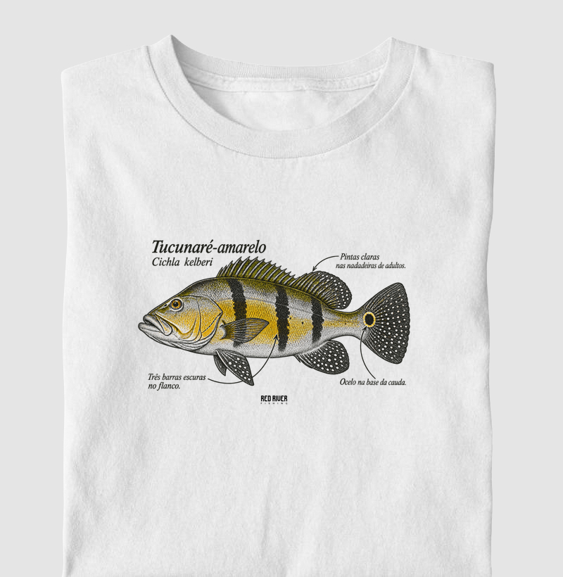 Camiseta Red River – Tucunaré-Amarelo - Camiseta