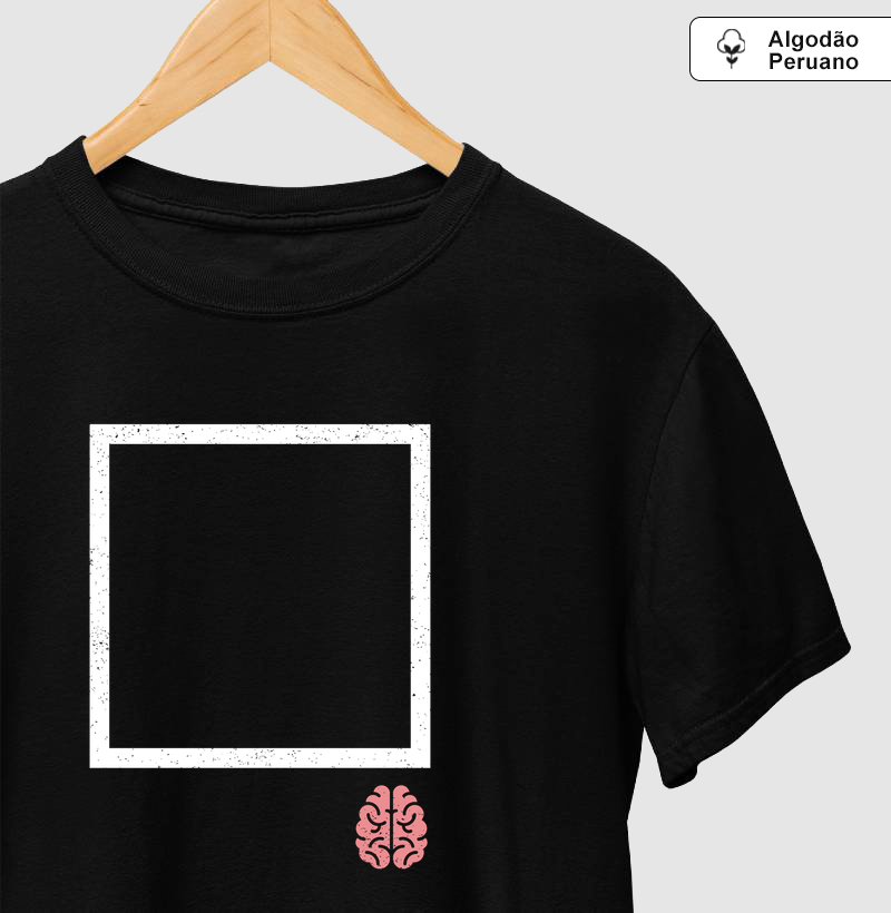 Camiseta Algodão Peruano Pense fora da Caixa - Camiseta Algodão Peruano