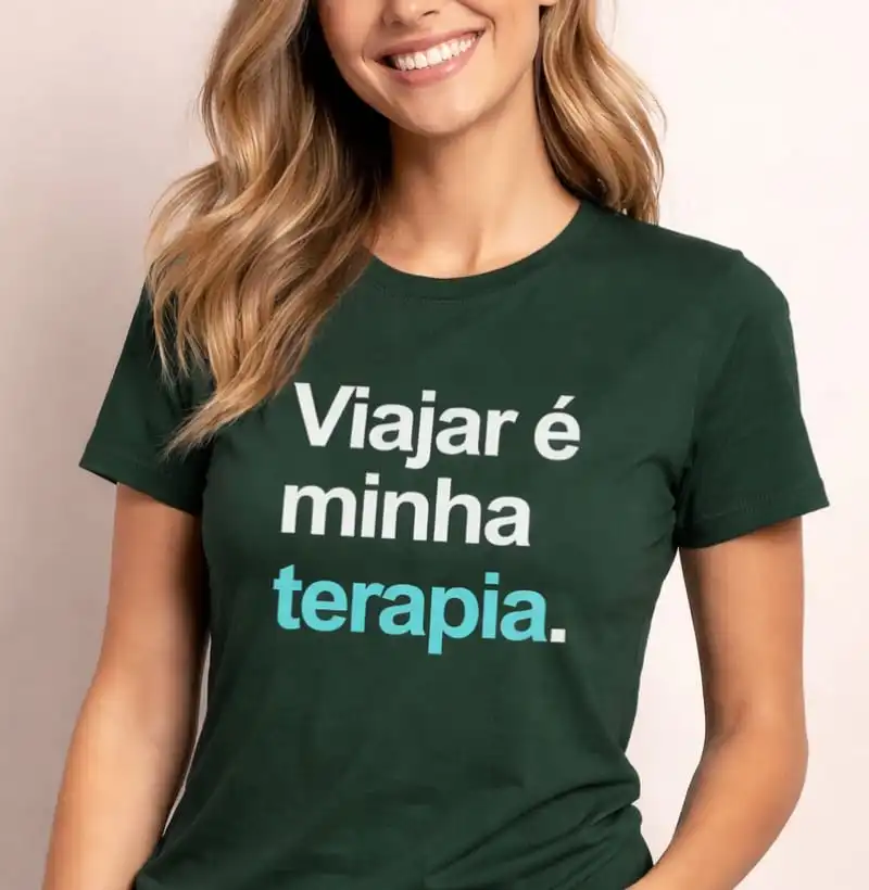Viajar é minha terapia