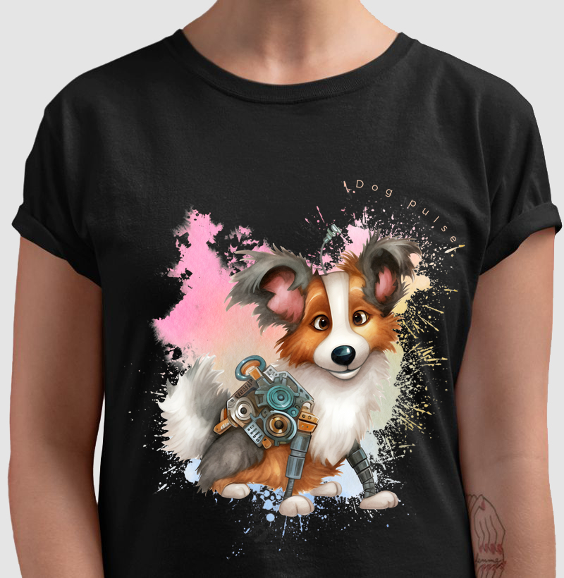 Camiseta Dog Pulse Good Vibes - Metallic Mutt