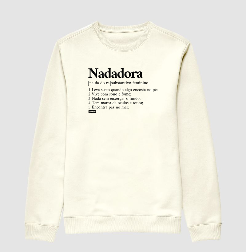 Nadadora Definição - Versão Mar - Suéter Moletom