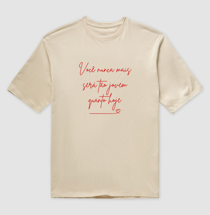 Camiseta Oversized PREMIUM Unissex "Você Nunca Mais..." | Camisetas Falam