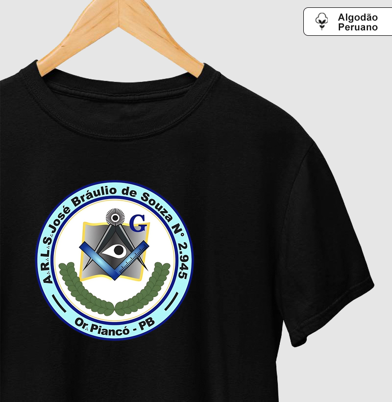 Camiseta Algodão Peruano ARLS José Bráulio de Souza Nº 2945 - Mr. GADU