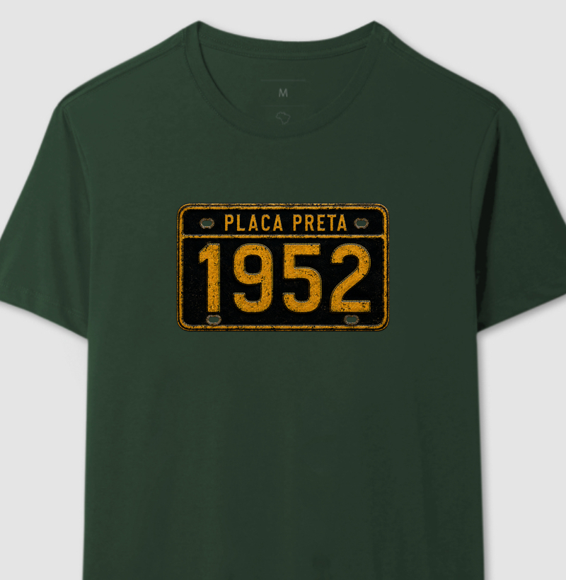 Camiseta Placa Preta 1952