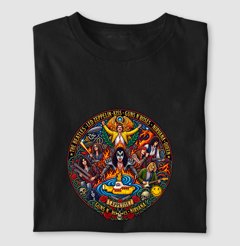 Rock Legends – Ícones do Rock em Arte Vintage