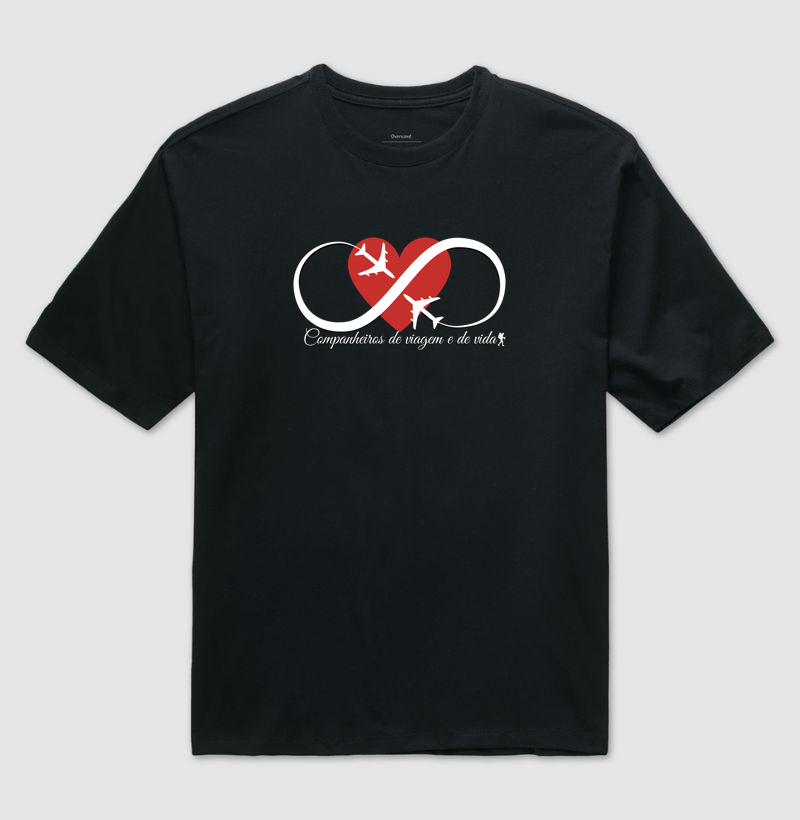 Camiseta Viagem em Casal Infinito Love Trip | Excursionista