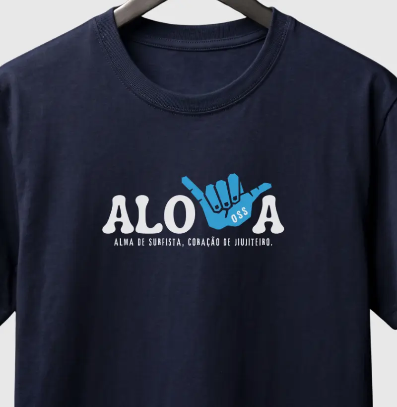 Alma de Surfista, Coração de Jiujiteiro. - Camiseta
