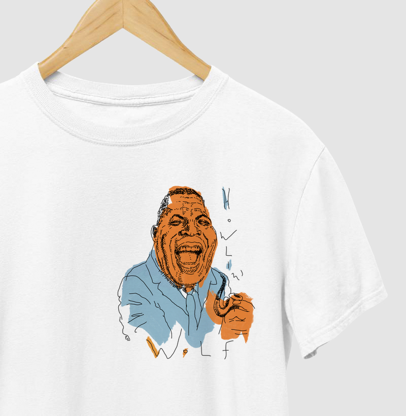 H. Wolf com cachimbo (Tinta e Nanquim) - Bolso