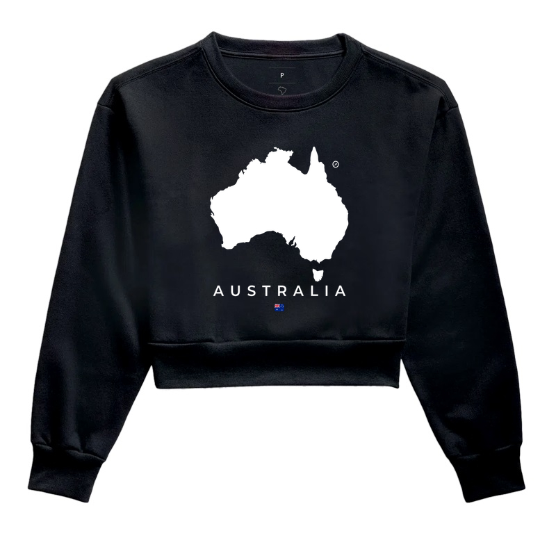 Australian Map - Cropped Moletom